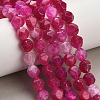 Natural Agate(Dyed & Heated) Beads Strands G-K425-B07-01-1