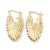 Brass Hoop Earrings EJEW-H301-01G-04-1