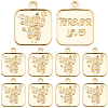 10Pcs Brass Pendants KK-BBC0023-76-1