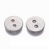 Tarnish Resistant 201 Stainless Steel Buttons STAS-L234-005P-2