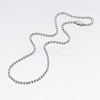 Tarnish Resistant 304 Stainless Steel Ball Chain Necklaces NJEW-A288F-06P-2