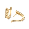 Brass Micro Pave Cubic Zirconia Hoop Earring EJEW-L271-10KCG-05-2