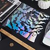3 Sheets 3 Styles Halloween Laser PVC Waterproof Car Stickers DIY-GF0007-24-3