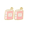 Golden Plated Alloy Enamel Pendants ENAM-Z017-12G-03-1