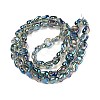 Electroplate Glass Beads Strands EGLA-N012-07T-2