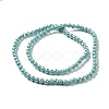 Electroplate Opaque Solid Color Glass Beads Strands X-GLAA-E036-10A-3