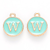 Golden Plated Alloy Enamel Charms LS-ENAM-S118-05W-1