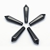 Natural Obsidian Pointed Beads G-E490-C17-1