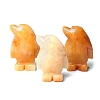 Natural Yellow Jade Carved Healing Penguin Figurines PW-WG12060-10-1