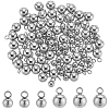 100Pcs 2 Styles 202F & 201 Stainless Steel Charms STAS-SC0006-33-1