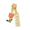 Brass Micro Pave Cubic Zirconia Pendants CU-CBAD306-13G-1