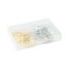 32Pcs 8 Styles Iron Huggie Hoop Earring Findings IFIN-FS0001-49A-6
