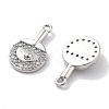 Rack Plating Brass Clear Cubic Zirconia Pendants KK-M102-22P-A-2