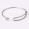Tarnish Resistant Adjustable 304 Stainless Steel Expandable Bangle Making BJEW-L604-09P-3