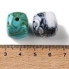 Two-tone Opaque Acrylic Beads AC-CBAA26B-17-3