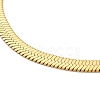 Ion Plating(IP) 304 Stainless Steel Herringbone Chain Bracelet for Men Women BJEW-E058-01C-G-2