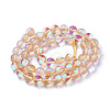 Synthetic Moonstone Beads Strands G-F143-6mm-15-2