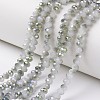 Electroplate Glass Beads Strands EGLA-A034-J1mm-S04-1