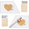 Stamping Embossing Soldering Brass with Stamp AJEW-WH0123-016-5