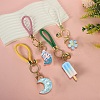 30Pcs 10 Styles Opaque & Transparent  Resin Pendants RESI-CJ0003-02-6