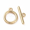 Eco-friendly Brass Toggle Clasps X-KK-D082-14G-1