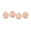 Initial Letter A~Z Alphabet Enamel Charms ENAM-Q437-04-3