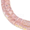 Electroplate Transparent Glass Beads Strands EGLA-B011-07A-AB05-3