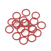 Spray Painted Iron Open Jump Rings IFIN-F149-B07-2