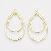 Alloy  2-Loop Link Pendants PALLOY-T067-119LG-2