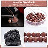 Synthetic Lava Rock Beads Strands G-S277-8mm-02-5