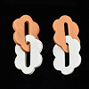 Handmade Polymer Clay Linking Rings CLAY-N010-032-02-2