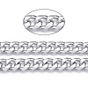 Aluminum Faceted Curb Chains CHA-N003-40P-2