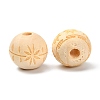 Unfinished Natural Wood European Beads X-WOOD-T025-001-LF-2