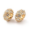 Rack Plating Alloy Rhinestone European Beads PALLOY-P289-34G-3