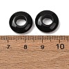 Natural Obsidian European Beads G-C134-01J-2