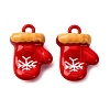 Christmas Themes Baking Paint Alloy Pendants LS-FIND-G097-02D-1