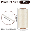 1 Roll Flat Waxed Cotton Cord OCOR-CL0001-13B-2