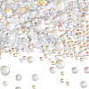 3 Sets Glass Half Round Cabochons GLAA-SC0002-63E-1