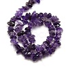 Natural Amethyst Chips Beads Strands G-P030-02-3