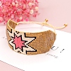 Miyuki Glass Seed Braided Bead Bracelet BJEW-A121-63D-1