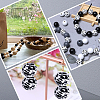6 Styles Painted Natural Wood Beads WOOD-SP0001-10-6