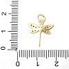 Brass Micro Pave Cubic Zirconia Pendants KK-D357-07B-G-3