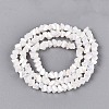 Electroplate Opaque Glass Beads Strands EGLA-Q139-01A-C02-2