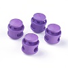 Plastic Spring Cord Locks X-FIND-WH0039-01F-1