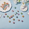 38Pcs 19 Colors Handmade Polymer Clay European Beads CLAY-SZ0001-51-3