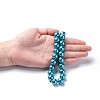 Eco-Friendly Dyed Glass Pearl Round Beads Strands HY-A002-12mm-RB073N-5