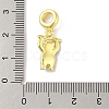 Rack Plating Brass Micro Pave Clear Cubic Zirconia Enamel European Dangle Charms KK-S380-27G-02-3