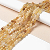 Natural Yellow Aventurine Beads Strands G-I351-A02-4