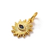 Brass Micro Pave Cubic Zirconia Charms KK-U033-04G-02-2