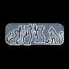 Cat Shape Quicksand DIY Silhouette Silicone Mold X1-DIY-K067-02A-5